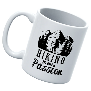Hiking Is My Passion White Coffee Mug
